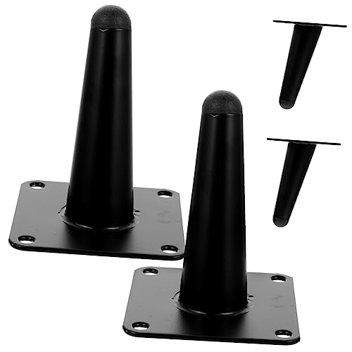 EXHUMKY 4 Stück Sofabeine modern Stützbeine für Möbel Unterstützung Möbelfüße Couch Beine couchtischbeine Metall Metallbeine für Möbel couchbeine aus Metall Eisen Black von EXHUMKY