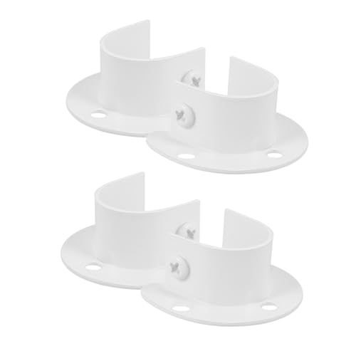 EXHUMKY 4 Stück Teiliges Edelstahl Kleiderstangenhalter Rostbeständige Garderobenrohrhalter für Schrank und Badezimmer Einfache Montage Stabile Gardinenstangen Endkappen Modernes Design EXHUMKY 4 Stück Teiliges Edelstahl Kleiderstangenhalter Rostbeständige Garderobenrohrhalter für Schrank und Badezimmer Einfache Montage Stabile Gardinenstangen Endkappen Modernes Design von EXHUMKY