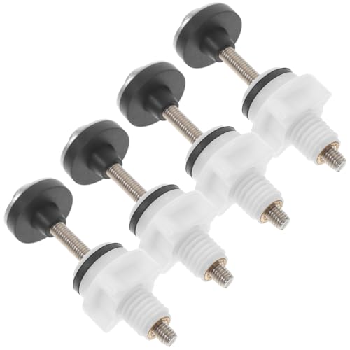 EXHUMKY 4 Stück Toilettensitz Befestigungsschrauben Edelstahl Wc Sitz Montageschrauben Robust Langlebig für Toilettenstuhl und Spülkasten Fixierung von EXHUMKY