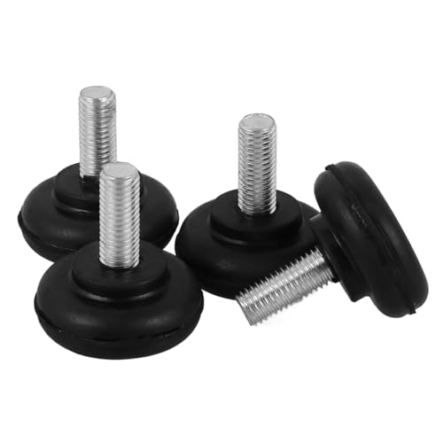 EXHUMKY 4 Stück Verstellbare Gummifüße Vibrations Pads für Möbel und Maschinen Stoßdämpfend Installieren Geeignet für Tische Schränke und Kompressoren von EXHUMKY