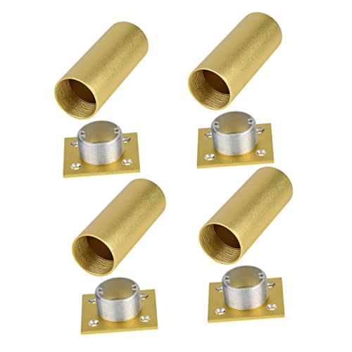 EXHUMKY 4 Stück Verstellbare Möbelbeine Aluminiumlegierung Sofafüße für Couchtische Schränke und Tv Möbel Langlebig und Stabil Höhe für Vielseitige Anwendungen von EXHUMKY