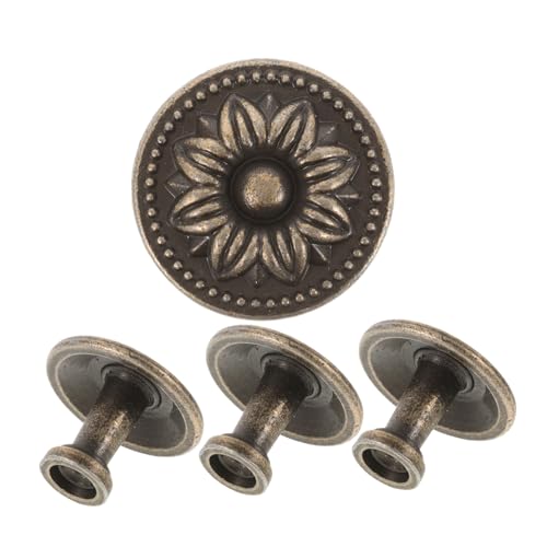 EXHUMKY 4 Stück Zinklegierung Möbelknöpfe Retro Schrankknöpfe Runde Schubladengriffe Vintage Design für Küchenschränke und Möbel Einfache Montage Langlebig EXHUMKY 4 Stück Zinklegierung Möbelknöpfe Retro Schrankknöpfe Runde Schubladengriffe Vintage Design für Küchenschränke und Möbel Einfache Montage Langlebig von EXHUMKY