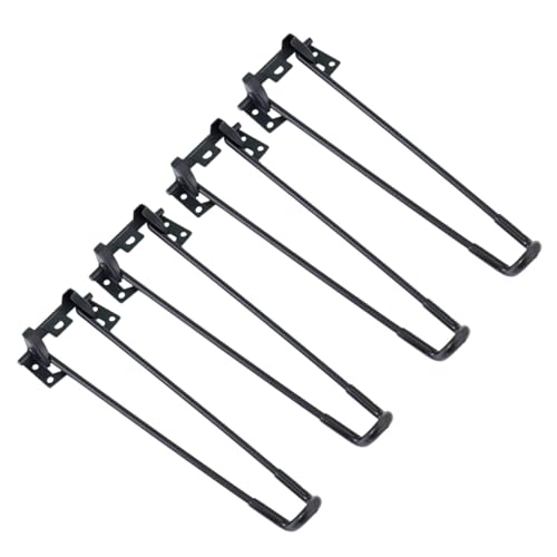 EXHUMKY 4Stücke Faltbare Tischbeine Metall Höhe Klappbar Stabil und Langlebig für Laptoptische Nachttische Couchtische und DIY Möbelprojekte von EXHUMKY