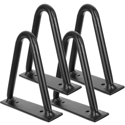 EXHUMKY 4Stücke Haarnadelmöbel Beine Höhe Metall Tischbeine für Schreibtische Couchtische Robust Langlebig Installieren für DIY Möbelprojekte von EXHUMKY
