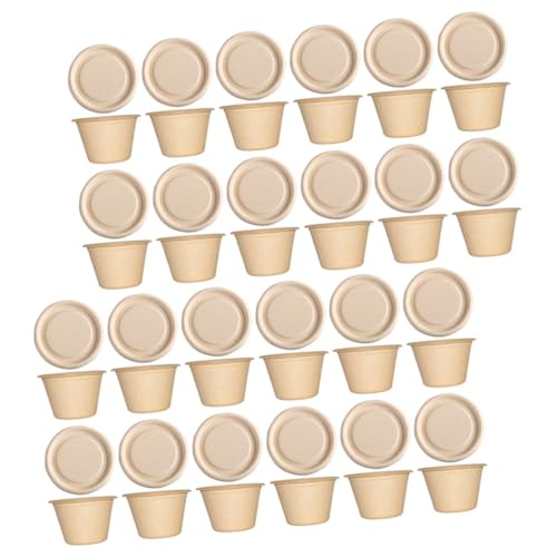 EXHUMKY 50 Stück Soßenbecher Mit Deckel 4 Unzen Gewürzbecher Aus Umweltfreundlichem Papier Auslaufsichere Dip Behälter Für Saucen Snacks Und Vorspeisen Für Takeaway Bbq Partys Und EXHUMKY 50 Stück Soßenbecher Mit Deckel 4 Unzen Gewürzbecher Aus Umweltfreundlichem Papier Auslaufsichere Dip Behälter Für Saucen Snacks Und Vorspeisen Für Takeaway Bbq Partys Und von EXHUMKY