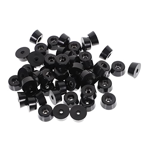 EXHUMKY 50stücke Gummifüße Abriebfeste Gummipufferfüße Für Schneidebretter Möbel Tische Stühle Bänke Mit Edelstahlscheibe Für Stabilen Stand Und Schutz von EXHUMKY