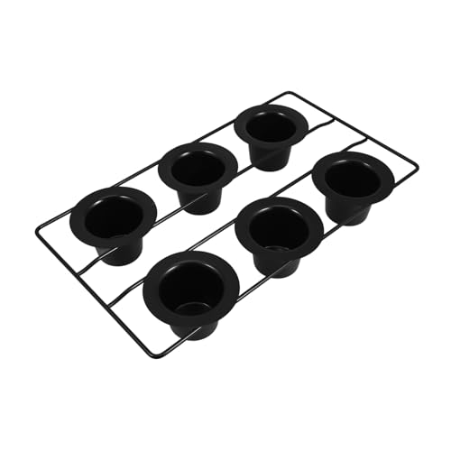 EXHUMKY 6 Backform Für Muffinförmchen Cupcake-pfanne Backgeschirr Für Backofen Backformen Tiefe Popover-pfannen Popover-pfanne Mit Antihaftbeschichtung Muffinform Kohlenstoffstahl Black EXHUMKY 6 Backform Für Muffinförmchen Cupcake-pfanne Backgeschirr Für Backofen Backformen Tiefe Popover-pfannen Popover-pfanne Mit Antihaftbeschichtung Muffinform Kohlenstoffstahl Black von EXHUMKY
