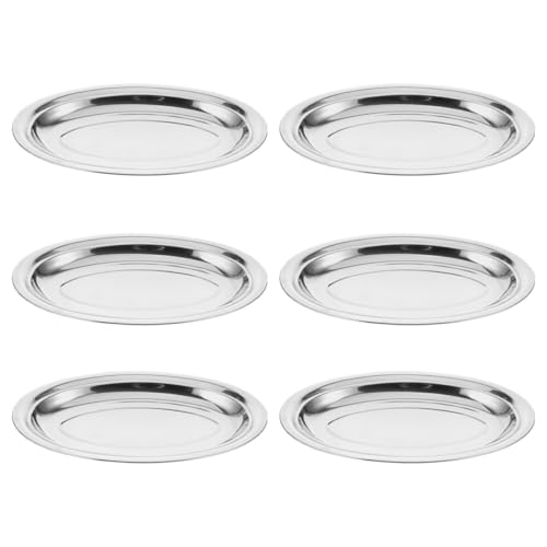EXHUMKY 6 Stück Fischplatte Aus Dessertplatte Serviertablett Aus Brutzelplatte Badezimmer-tablett Fischschale Buffet-tablett Brutzelnde Platte Rostfreier Stahl Silber EXHUMKY 6 Stück Fischplatte Aus Dessertplatte Serviertablett Aus Brutzelplatte Badezimmer-tablett Fischschale Buffet-tablett Brutzelnde Platte Rostfreier Stahl Silber von EXHUMKY