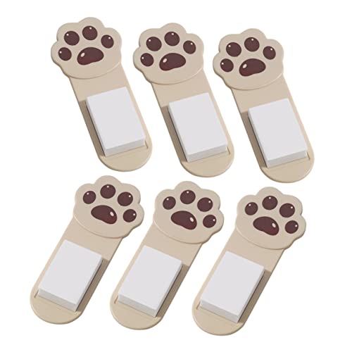 EXHUMKY 6 Stück Teiliges Katzenkrallen Toilettendeckel Lifter Selbstklebender Toilettensitz Hebel für Badezimmer Einfach zu Bedienen für Senioren Hygienisch und Tragbar von EXHUMKY