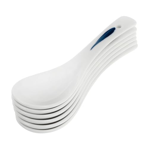 EXHUMKY 6 Stück Teiliges Suppelöffel Ergonomisch Geformt Glatte Oberfläche für Porridge Reis Suppe Küchenzubehör für Haushalt und Restaurant EXHUMKY 6 Stück Teiliges Suppelöffel Ergonomisch Geformt Glatte Oberfläche für Porridge Reis Suppe Küchenzubehör für Haushalt und Restaurant von EXHUMKY