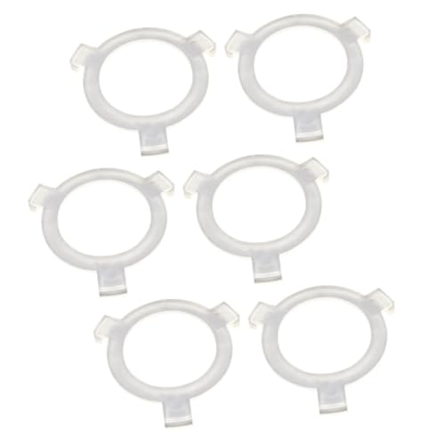 EXHUMKY 6Stücke Lampenschirmadapter Lampenfassung Fixierringe Universelles Zubehör für LED und Glühlampen Hochwertiger Einfache Installation Kosteneffizient von EXHUMKY