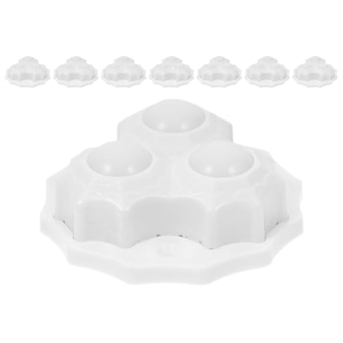 EXHUMKY 8 Stück Schwenkrollen Für Küchengeräte, Mini-Stahl-universalrad, Kleine Möbelgleiter, Selbstklebende Lenkrollen Für Arbeitsplatten, Aufbewahrungsbox, Weiß von EXHUMKY