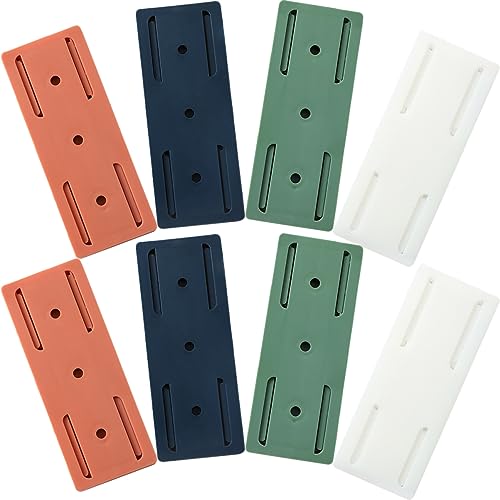 EXHUMKY 8 Stück Teiliges Selbstklebender Steckdosenhalter für Wandmontage Traceless Power Strip Organizer Einfache Installation ohne Bohren für Küche Büro und Zuhause Starker Halt Glatten von EXHUMKY