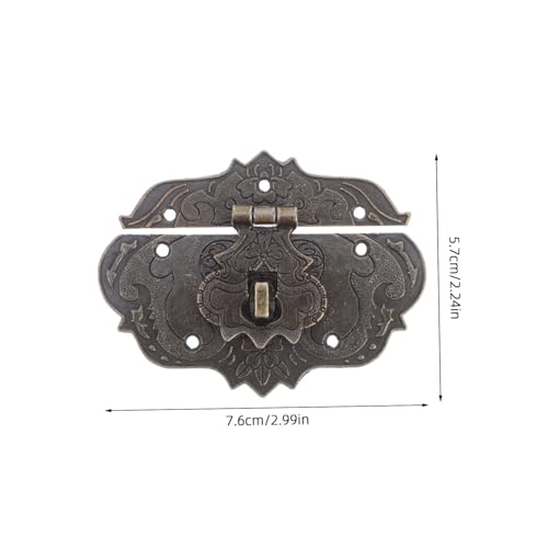 EXHUMKY Antike Metallverschluss für Verpackungsboxen Kleine Weinbox Schnalle aus Sichere Vintage Schließe mit Einfacher Montage Robustes Hardware Buckle für Schmuck und Geschenkboxen von EXHUMKY