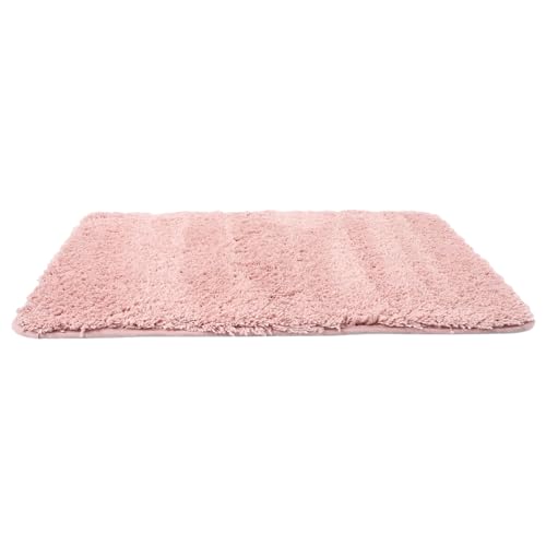 EXHUMKY Badematte Chenille rutschfest und Waschbar Weicher und Saugfähiger Badezimmerteppich Langlebig und Bequem Fußmatte für Bad und Eingangsbereich von EXHUMKY