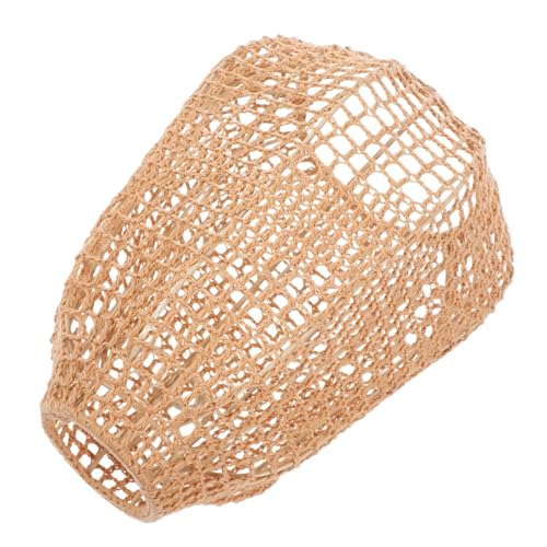 EXHUMKY Boho Lampenschirm aus Baumwollseil Handgewebter Lampshade für Pendelleuchten und Stehlampen Kreative Wohnraumdekoration Lichtbraun für Wohnzimmer und Schlafzimmer von EXHUMKY
