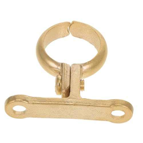 EXHUMKY Brass Rohrschellen Wandmontage Stabiler Rohrhalter für Rohre Einfache Installation Design für Home Office Anwendungen von EXHUMKY