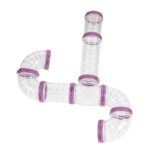 EXHUMKY DIY Hamsterkäfig Tunnel Externes Röhrensystem Transparent Abnehmbar und Leicht zu Reinigen Robustes Material Geeignet für Hamster Meerschweinchen Igel und Kleine Kleintiere EXHUMKY DIY Hamsterkäfig Tunnel Externes Röhrensystem Transparent Abnehmbar und Leicht zu Reinigen Robustes Material Geeignet für Hamster Meerschweinchen Igel und Kleine Kleintiere von EXHUMKY