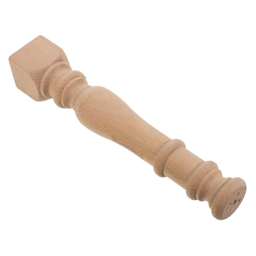 EXHUMKY Holzbastelspindeln Dekorativ Unbemalte Spindeln Baluster Aus Holz Dekoratives Weinregal Holz Weinständer Modern Weinregal Aus Für Wohnzimmer von EXHUMKY