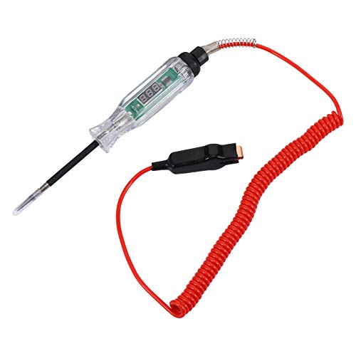 EXHUMKY Digitaler Auto Spannungsprüfer LCD Volt für Fahrzeugdiagnose mit Langem Kabel Ergonomischem Design und Breitem Spannungsbereich EXHUMKY Digitaler Auto Spannungsprüfer LCD Volt für Fahrzeugdiagnose mit Langem Kabel Ergonomischem Design und Breitem Spannungsbereich von EXHUMKY