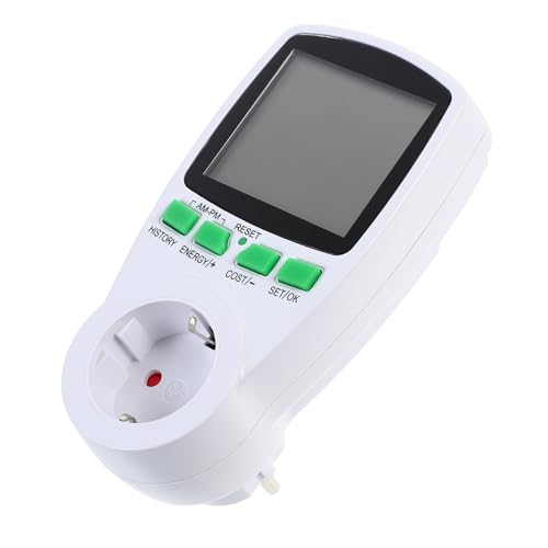 EXHUMKY Digitaler Leistungsmonitor mit LCD Anzeige Intelligente Steckdose zur Messung von Spannung Strom und Eu Stecker Acv Installieren EXHUMKY Digitaler Leistungsmonitor mit LCD Anzeige Intelligente Steckdose zur Messung von Spannung Strom und Eu Stecker Acv Installieren von EXHUMKY