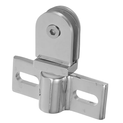 EXHUMKY Doppelte Pivot Halbscharnier aus Zinklegierung für Glasduschtüren Hochleistungs Türscharniere mit Stabilen Oberen und Unteren Scharnieren für Sichere Installation Modernen von EXHUMKY
