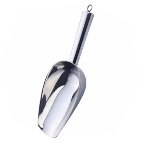 EXHUMKY Edelstahl Eisschaufel Rostfrei Vielseitig als Eiswürfel Reis Lebensmittelschaufel für Küche Bar Buffet Leicht und Praktisch für Partys Cafés Restaurants Haushalt von EXHUMKY