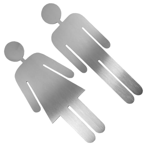 EXHUMKY Edelstahl WC Schild Rostfrei Langlebig Klare Damen Toiletten Beschilderung Geeignet für Zuhause Hotel Büro Toiletten Modernes Design für Einfache Orientierung EXHUMKY Edelstahl WC Schild Rostfrei Langlebig Klare Damen Toiletten Beschilderung Geeignet für Zuhause Hotel Büro Toiletten Modernes Design für Einfache Orientierung von EXHUMKY