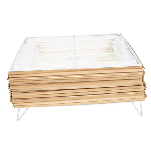 EXHUMKY Einfache Moderne Papier Lampenschirm Stehlampe Stilvolle Vertikale für Schlafzimmer Wohnzimmer und Büro Dekorative Abdeckung Hochwertigem Papier von EXHUMKY
