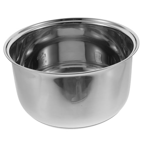 EXHUMKY Ersatz innentopf Reiskocher aus Edelstahl Antihaftbeschichtet Dickwandig Passend für Reiskocher Geeignet für Reis Suppe Kuchen Zubereiten Langlebig und Hitzeleitfähig von EXHUMKY