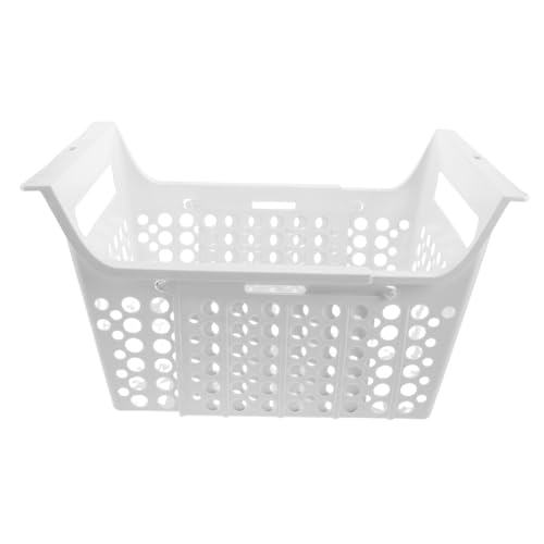 EXHUMKY Erweiterbarer Aufbewahrungsbehälter mit Ablaufsystem für Gefriertruhe Einsetzbarer Hängender Aufbewahrungsrack für Effiziente Lagerung von EXHUMKY