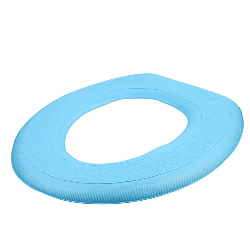 EXHUMKY Eva Toilettensitzbezug Waschbar Bequemes Kissen für Badezimmer Dekorativ und Praktisch für Sommer Blau Form von EXHUMKY