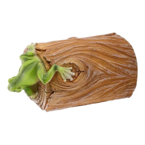 EXHUMKY Frosch Schlüsselversteck Outdoor Kreativer Schlüsselhalter Froschform Robuste Schlüsselbox für Garten Außendekoration Multifunktionale Aufbewahrung für Schlüssel von EXHUMKY