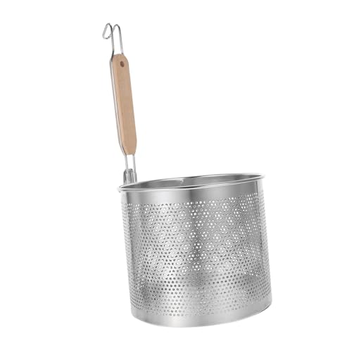 EXHUMKY Geschirr Nudelsieb Mit Griff Maschensiebe Für Die Küche Mesh-sieb Spaghetti -sieb Nudelsieb Sieb Feinmaschiges Sieb Handsieb Siebe Feinmaschig Mehlsieb Rostfreier Stahl Silber von EXHUMKY