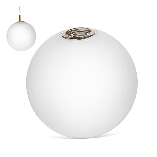 EXHUMKY Glaskugel Lampenschirm Eleganter Ersatz für Pendelleuchten Kronleuchter Robuste Dekorative Deckenleuchte Hochwertigem für Wohnzimmer Schlafzimmer Küche Cafés von EXHUMKY