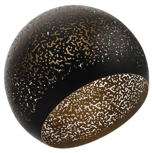 EXHUMKY Hängender Lampenschirm Schwarzer Hohllampenschirm für Kücheninseln Elegantes Design für Moderne Pendelleuchten Verleiht Ihrem eine Mysteriöse von EXHUMKY