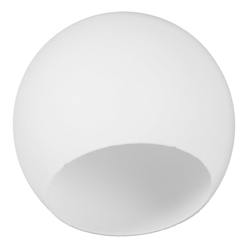 EXHUMKY Hängender Lampenschirm Sphärischer Lampenschirm Ersatz für Pendelleuchten Deckenleuchten und Kronleuchter für Wohnzimmer Küche und Schlafzimmer Milchglas Design von EXHUMKY