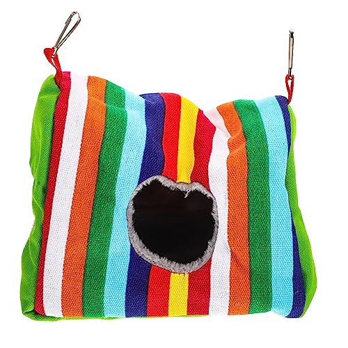 EXHUMKY Hängendes Vogelbett für Papageien Beheiztes Vogel Nest aus Strapazierfähigem Material für Kleine Vögel Wie Kanarienvögel und Papageien Bietet Einen Komfortablen Rückzugsort für EXHUMKY Hängendes Vogelbett für Papageien Beheiztes Vogel Nest aus Strapazierfähigem Material für Kleine Vögel Wie Kanarienvögel und Papageien Bietet Einen Komfortablen Rückzugsort für von EXHUMKY