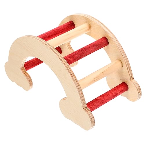 EXHUMKY Hamster Hideout Leiter aus Holz Multifunktionale Plattform für Kleintiere Wie Hamster Meerschweinchen und Mäuse Klettern Fördert die Aktivität und Spaß von EXHUMKY
