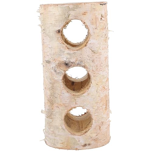 EXHUMKY Hamster Holz Tunnel Handgefertigtes Versteck aus Natürlichem Birkenholz für Hamster Zwerghamster und Meerschweinchen Eingänge Sicheres Kauspielzeug für Kleinen Haustiere EXHUMKY Hamster Holz Tunnel Handgefertigtes Versteck aus Natürlichem Birkenholz für Hamster Zwerghamster und Meerschweinchen Eingänge Sicheres Kauspielzeug für Kleinen Haustiere von EXHUMKY