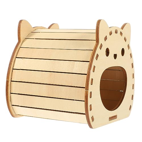EXHUMKY Holz Hamsterhaus Für Kleine Tiere Selbst Zusammenbaubares Versteck Handgemacht Und Sicher Für Zwerghamster Aktive Spielmöglichkeiten Und Gemütlichen Schlafplatz EXHUMKY Holz Hamsterhaus Für Kleine Tiere Selbst Zusammenbaubares Versteck Handgemacht Und Sicher Für Zwerghamster Aktive Spielmöglichkeiten Und Gemütlichen Schlafplatz von EXHUMKY