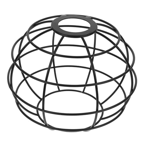 EXHUMKY Hollow Iron Lampenschirm Ersatz Lampenschirm für Pendelleuchten Deckenlampen und Tischlampen Design Schwarz Innerer Durchmesser Unterer Durchmesser Langlebig und Stabil von EXHUMKY