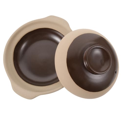 EXHUMKY Keramik Casserole Hot Pot Kochtopf für Herd Gasherd Gleichmäßige Hitzeverteilung Hohe Temperaturbeständigkeit Rutschfester Griff Traditionelle Suppentopf Haushaltskochgeschirr EXHUMKY Keramik Casserole Hot Pot Kochtopf für Herd Gasherd Gleichmäßige Hitzeverteilung Hohe Temperaturbeständigkeit Rutschfester Griff Traditionelle Suppentopf Haushaltskochgeschirr von EXHUMKY