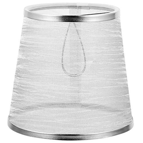 EXHUMKY Klassischer Stoff Lampenschirm Clip Design für Tisch Wand und Pendelleuchten Hochwertige Verarbeitung Silberfarben für Schlafzimmer und Wohnzimmer EXHUMKY Klassischer Stoff Lampenschirm Clip Design für Tisch Wand und Pendelleuchten Hochwertige Verarbeitung Silberfarben für Schlafzimmer und Wohnzimmer von EXHUMKY