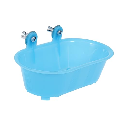 EXHUMKY Kleiner Papagei Badewannen mit Spiegel für Vögel Duschbad für Wellensittiche und Kleine Vögel aus Sicherem Gefertigt Macht das Baden Lustiger von EXHUMKY