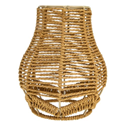 EXHUMKY Kreativer Rattan Lampenschirm für Hängelampen Dekorative Deckenleuchte Robustes Papierstring Material für Verschiedene Hängelampen Natürliche Diffuse Beleuchtung EXHUMKY Kreativer Rattan Lampenschirm für Hängelampen Dekorative Deckenleuchte Robustes Papierstring Material für Verschiedene Hängelampen Natürliche Diffuse Beleuchtung von EXHUMKY