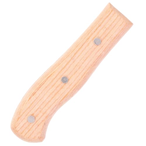 EXHUMKY Küchenmesser Holzgriff Ersatzgriff für Küchenschneider Ergonomischer Handgriff Robuster Langlebiger und Rutschfester Griff Installieren Ersetzen Zubehör für Küchenwerkzeuge von EXHUMKY