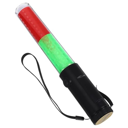 EXHUMKY LED Leuchtstab für Konzerte und Notfälle Tragbarer Signalstab mit Magnet Haken ohne Batterien für Outdoor Warnungen und Verkehrssignale von EXHUMKY