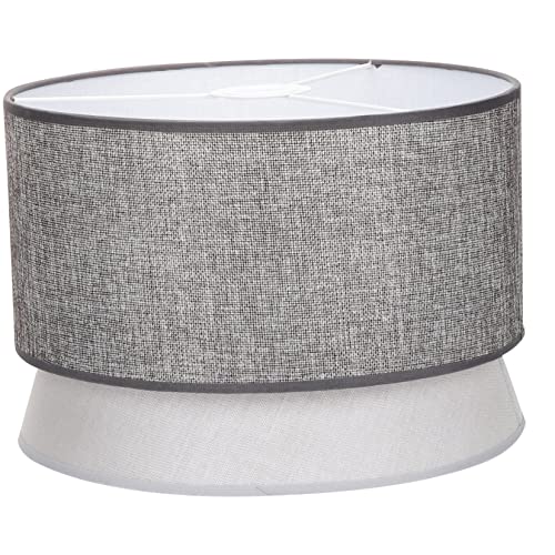 EXHUMKY Lampenabdeckung Lagig Stofflampenschirm für Pendelleuchten Tiefgrau Elegantes Design für Wohnzimmer und Schlafzimmer Langlebig und EXHUMKY Lampenabdeckung Lagig Stofflampenschirm für Pendelleuchten Tiefgrau Elegantes Design für Wohnzimmer und Schlafzimmer Langlebig und von EXHUMKY
