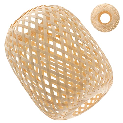 EXHUMKY Lampenschirm Handgewebt Rustikales Design Geeignet für Pendelleuchten Vielseitig Einsetzbar Durchmesser Höhe für Schlafzimmer Wohnzimmer Büro und EXHUMKY Lampenschirm Handgewebt Rustikales Design Geeignet für Pendelleuchten Vielseitig Einsetzbar Durchmesser Höhe für Schlafzimmer Wohnzimmer Büro und von EXHUMKY